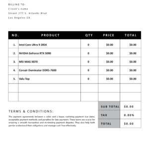 Invoice Design